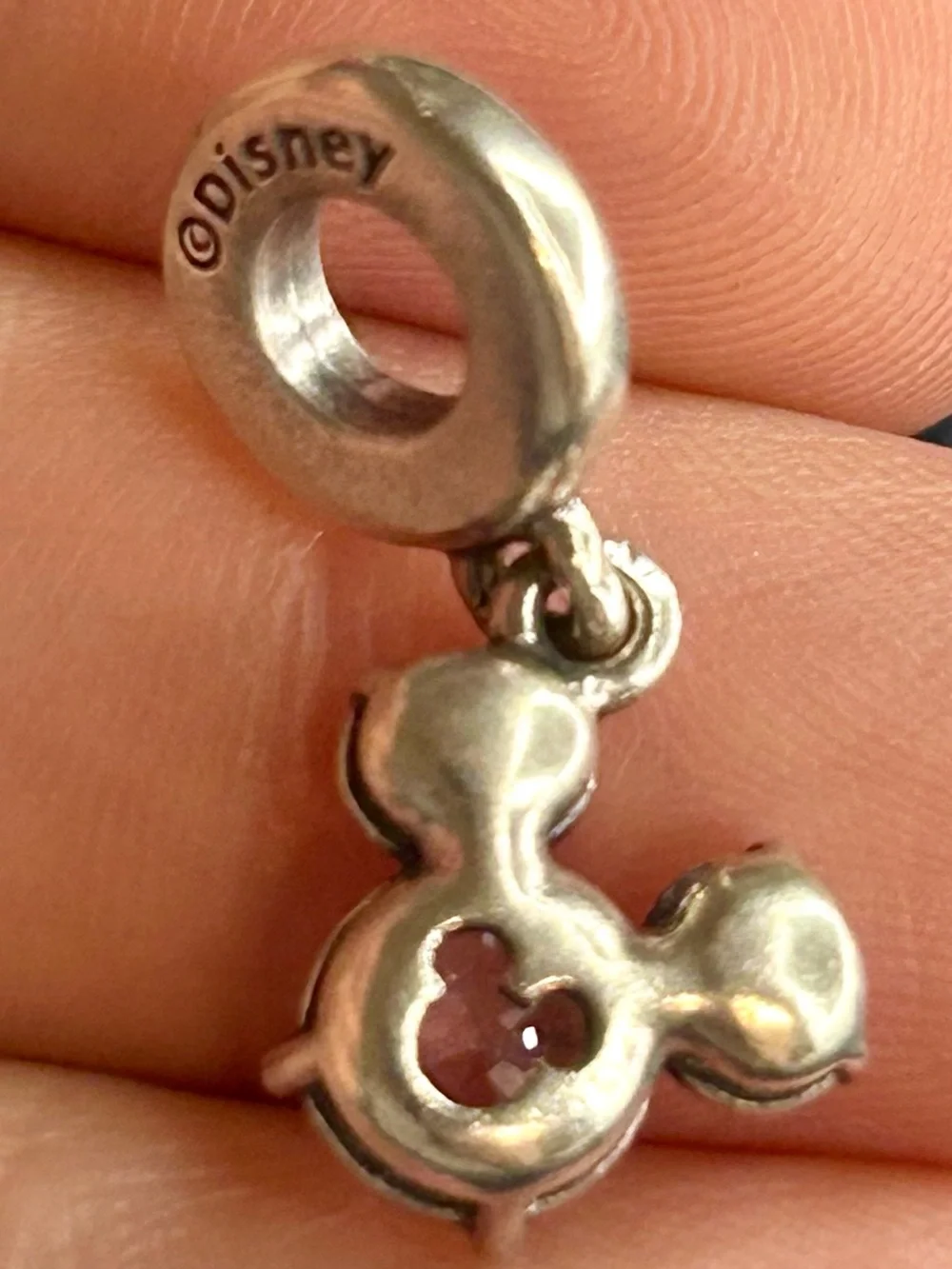 Pandora Disney Silver Sparkling Mickey Charm